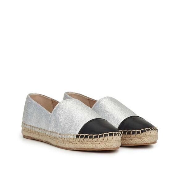 Sam Edelman Krissy Soft Silver Espadrilles size 8.5 - Picture 1 of 10